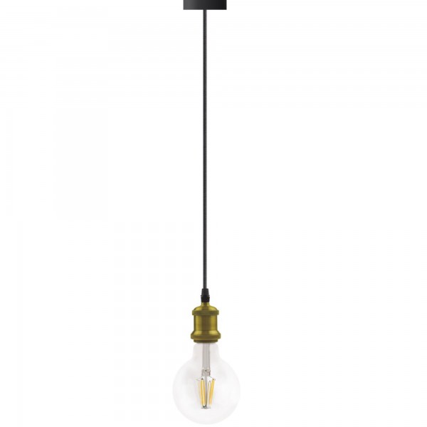 Kit colgante vintage e27 oro nuevo