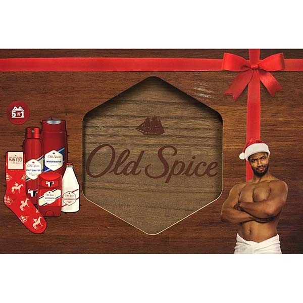 Old Spice set Caja Madera + deo spray 150 ml + deo barra 50 ml + gel de ducha 250 ml + after shave 100 ml