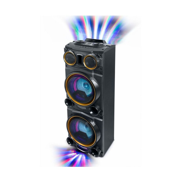 Muse m-1988 dj negro altavoz para fiestas 800w con bluetooth radio fm usb aux 2x micros