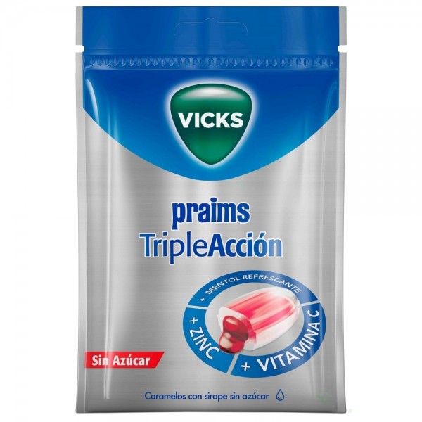 VICKS PRAIMS TRIPLE ACCION SIN AZUCAR 72 G