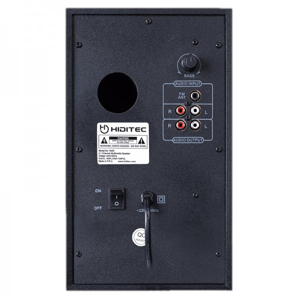Hiditec altavoces 2.1 multimedia h400 40w blt radi Hiditec altavoces 2.1 multimedia h400 40w blt radi
