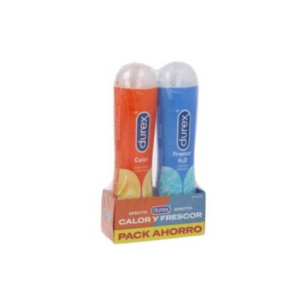 Durex Lubricante Efecto Calor 50 ml + Frescor 50 ml Promo