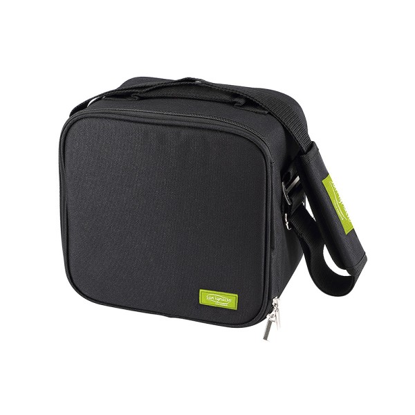 Porta alimentos walking business de poliester negro 23 x 22 x 13,5 cm