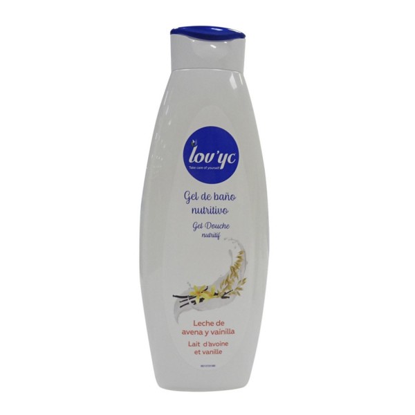 Lovyc leche de avena y vainilla gel de baño nutritivo 750ml