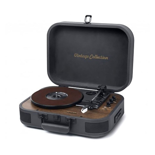 Muse mt-207dgb black / tocadiscos con altavoces