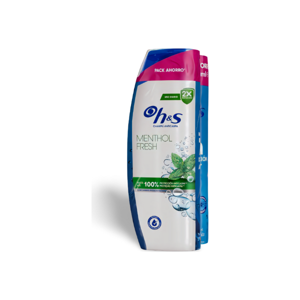 H&S champú Mentol Fresh 330ml + 330ml